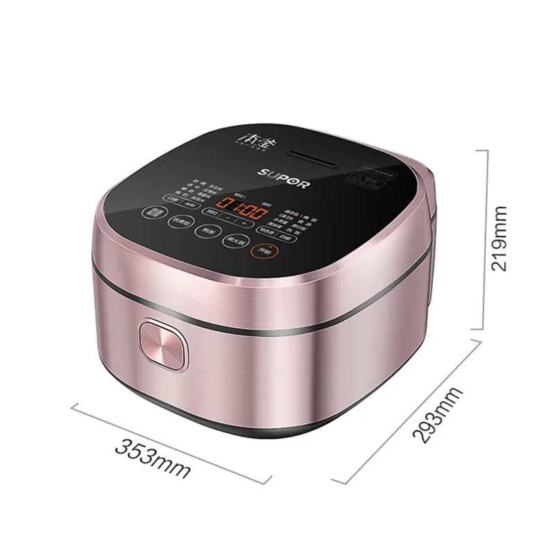 

SUPOR Household Smart Rice Cooker 4LIH Electromagnetic Heating Copper Crystal Kettle 3-8 People Can Choose The Taste 40HC43