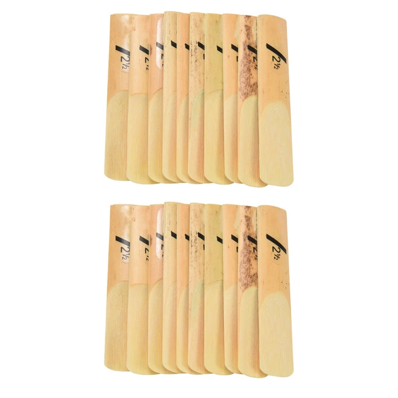 

20Pcs Alto Saxophone Sax Reeds Classic Alto Reed For Riyin Saxophone 2.5 Strength 2 1/2 Music Gift Musical Instruments