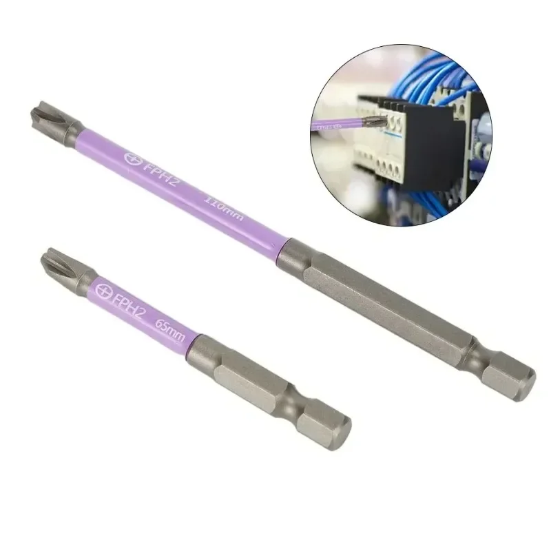 1/2 шт. 65 мм 110 магнитная специальная шлицевая крестовая отвертка из легированной