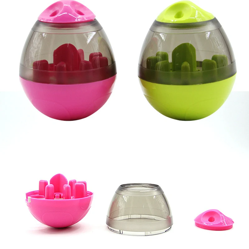 

Funny Dog Food Feeder Chew Toy Leak Food Pet Feeder Toy Dog Cat Food Dispenser Bowl Anti-fall Design Fun Flood Rotating Toy
