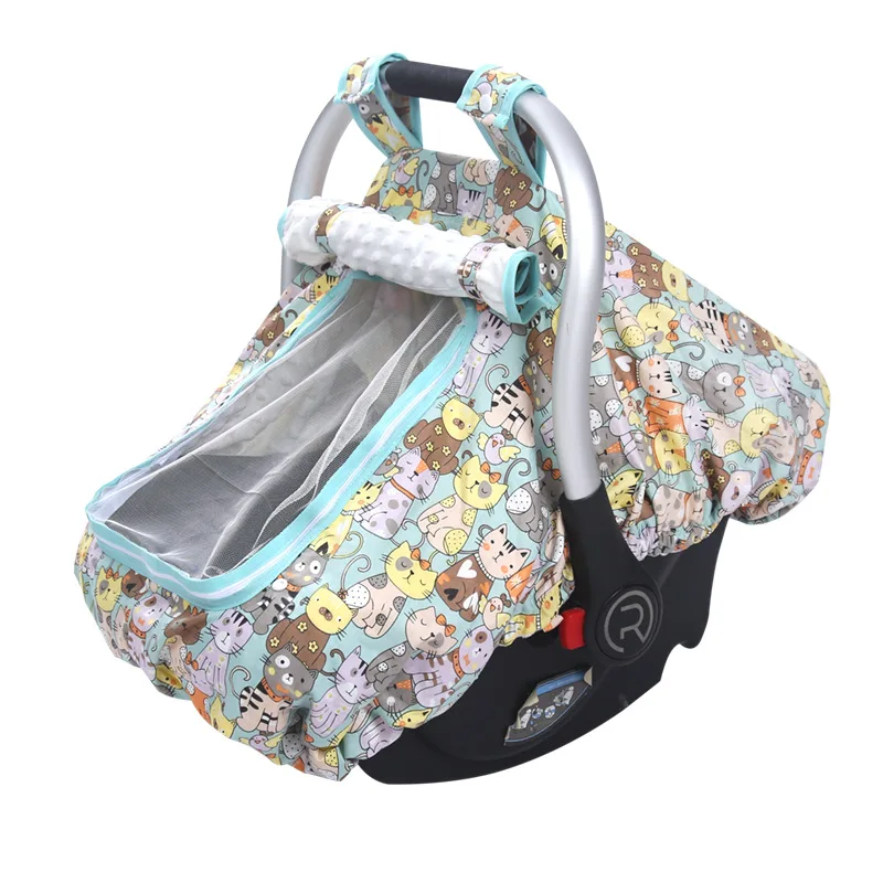 Trolley Covers Baby Car Seat Covers Breathable Mesh Infant Carrier Carseat Cover for Baby Girls Boys Nursing Covers for Babies