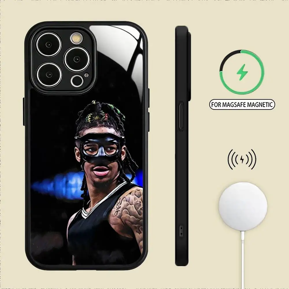 Фото Чехол для телефона J-Ja Morant для iPhone 17, 16, 15, 14, 13, 12, 11 Plus, Pro Max, магнитный, для беспроводной зарядки Magsafe №5