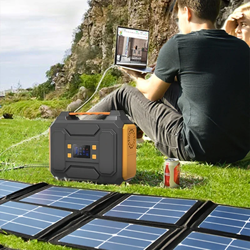 Портативная солнечная система Powkey 300 Вт генератор энергии переменного и