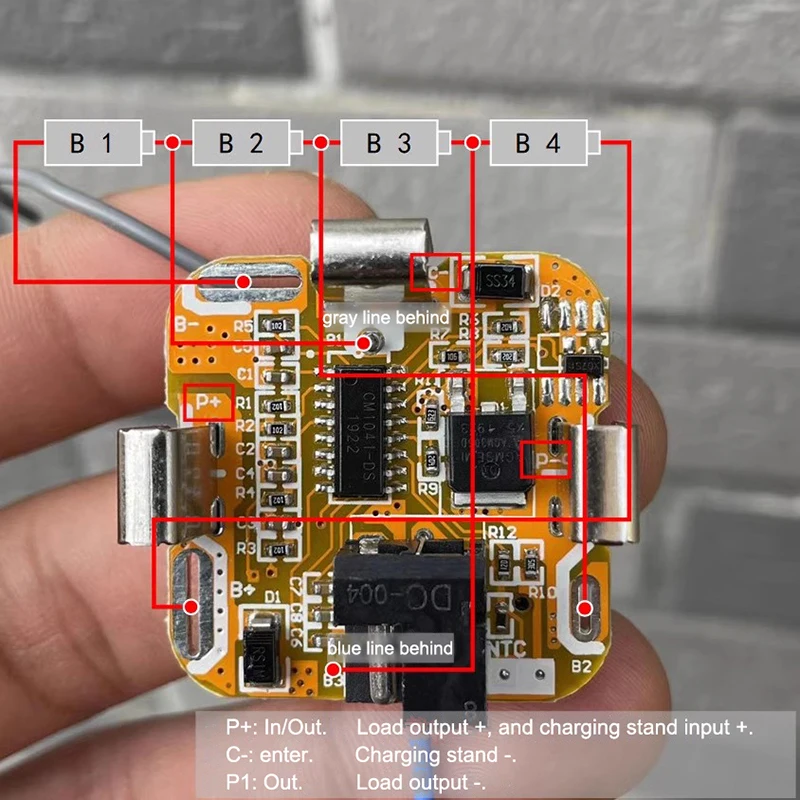 Новый BMS 4S 14 4 В литиевая батарея электрическая дрель электрический инструмент