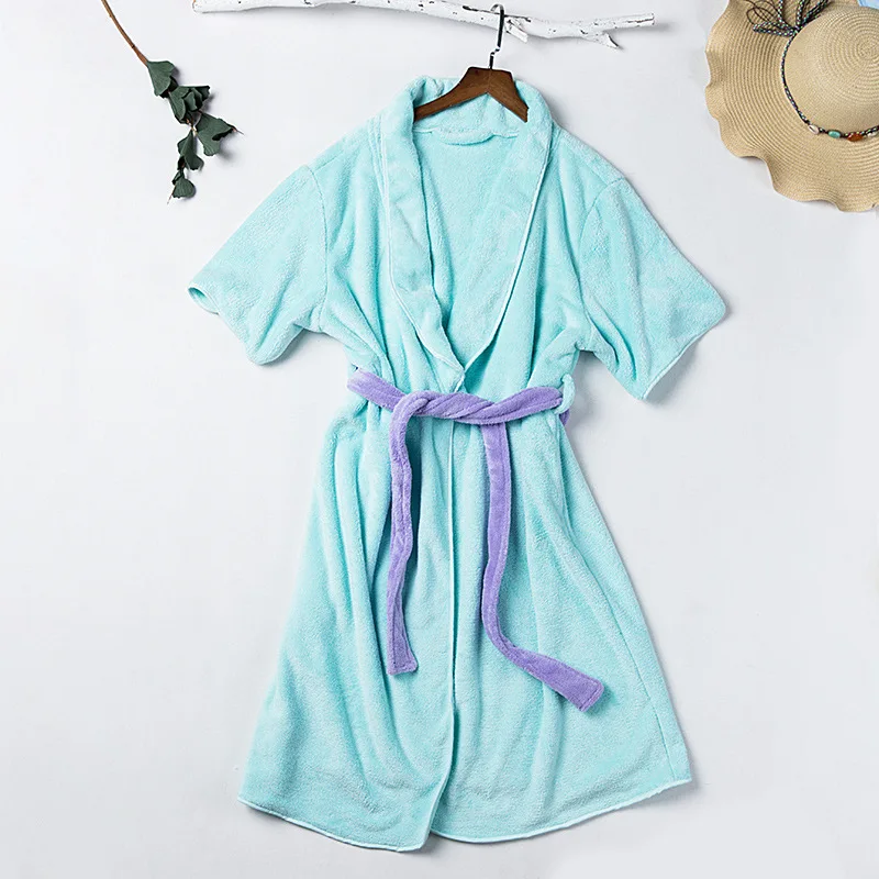 

Women's Sauna Microfiber Bath Towel Goods for Home and Comfort Bathroom Towels Bathrobe Terry Female Wearable Robe Dress Towel