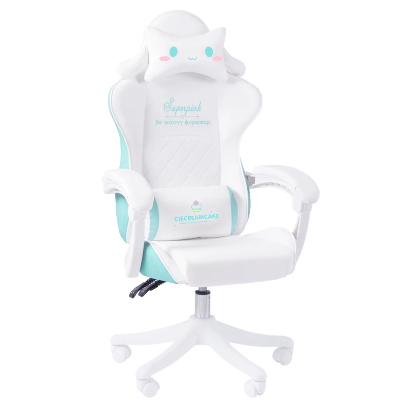 2021 New Macaron Series Computer Chair Pink Cute Girl Gaming Liftable Swivel Anchor Live Promotion |