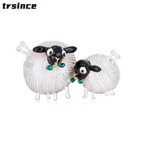 hot selling brooch retro small sheep corsage alloy dripping oil fashion wild pin unisex party banquet brooch