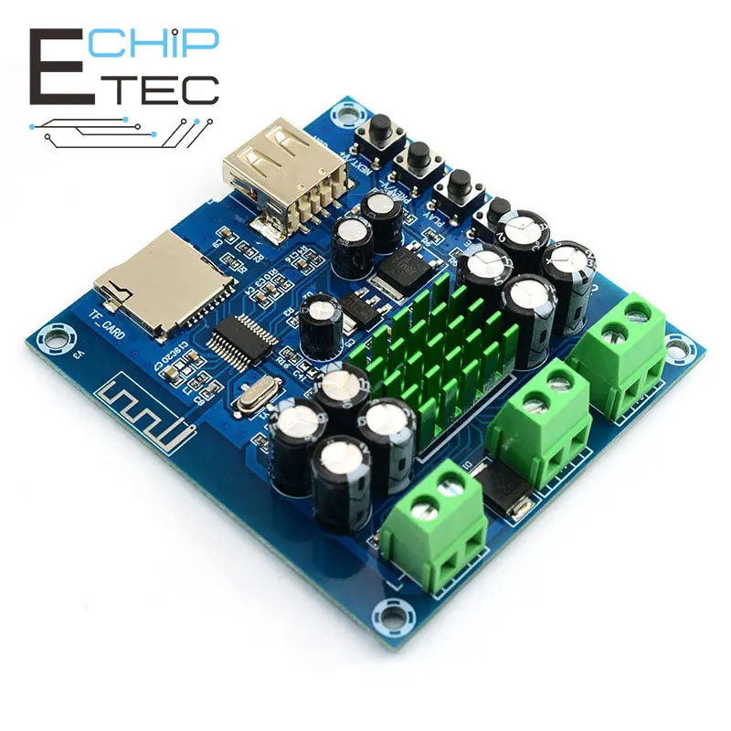 

XH-M422 DC 12-24V TPA3116D2 50W+50W Bluetooth 4.0 Audio Power Amplifier Board with U Disk TF Card Player