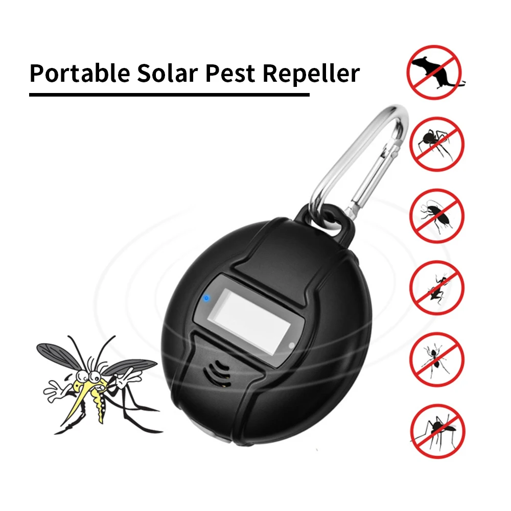 Портативный ультразвуковой репеллент от вредителей на солнечной энергии