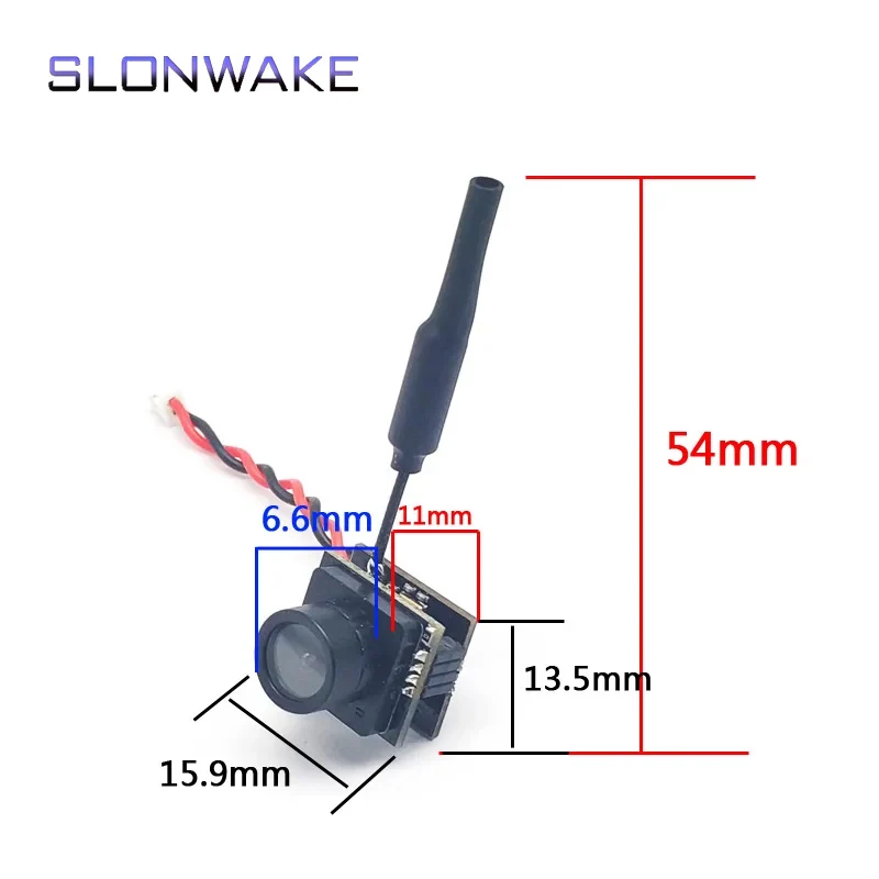Мини-камера 600TVL 4:3 FPV 5.8G 48CH 25mW CMOS 120 градусов AIO LED Light Caddx Beetel V1