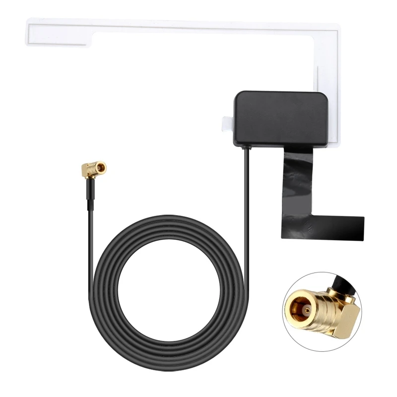 

DAB Car Radio for Head Unit Aerial Antenna Windshield Mounting 18dBi Signal Rece