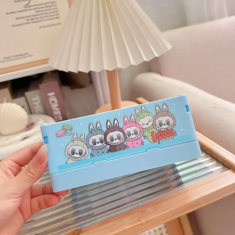 Labubu Sanrio Ainme Pochacco ящик для хранения настольный складной портативный мелочей