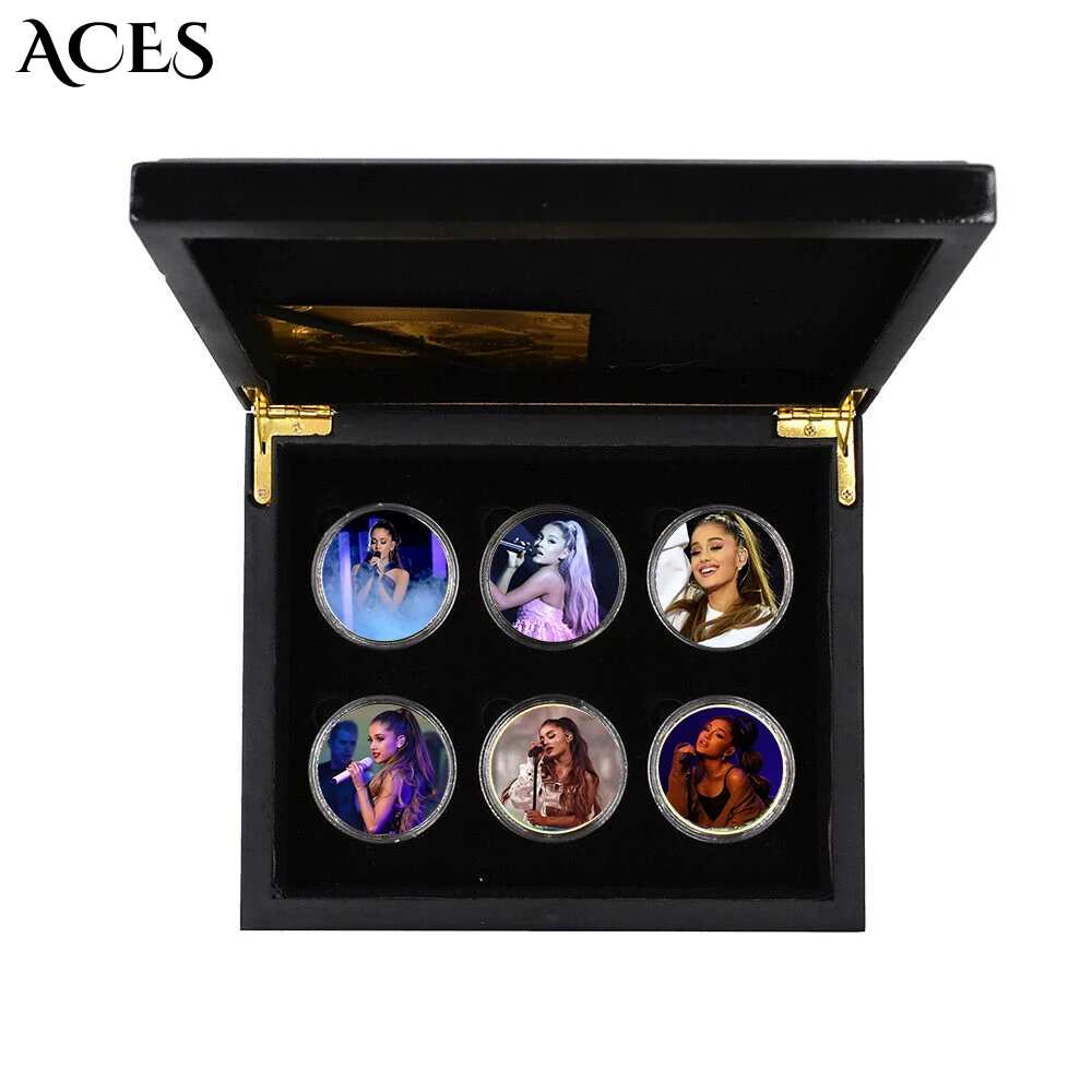 

Us Coins Ariana Grande Coin Star Singer Gold Coin Challenge Coin Souvenir Goddess Commemorative Coin Lucky Coin Gift