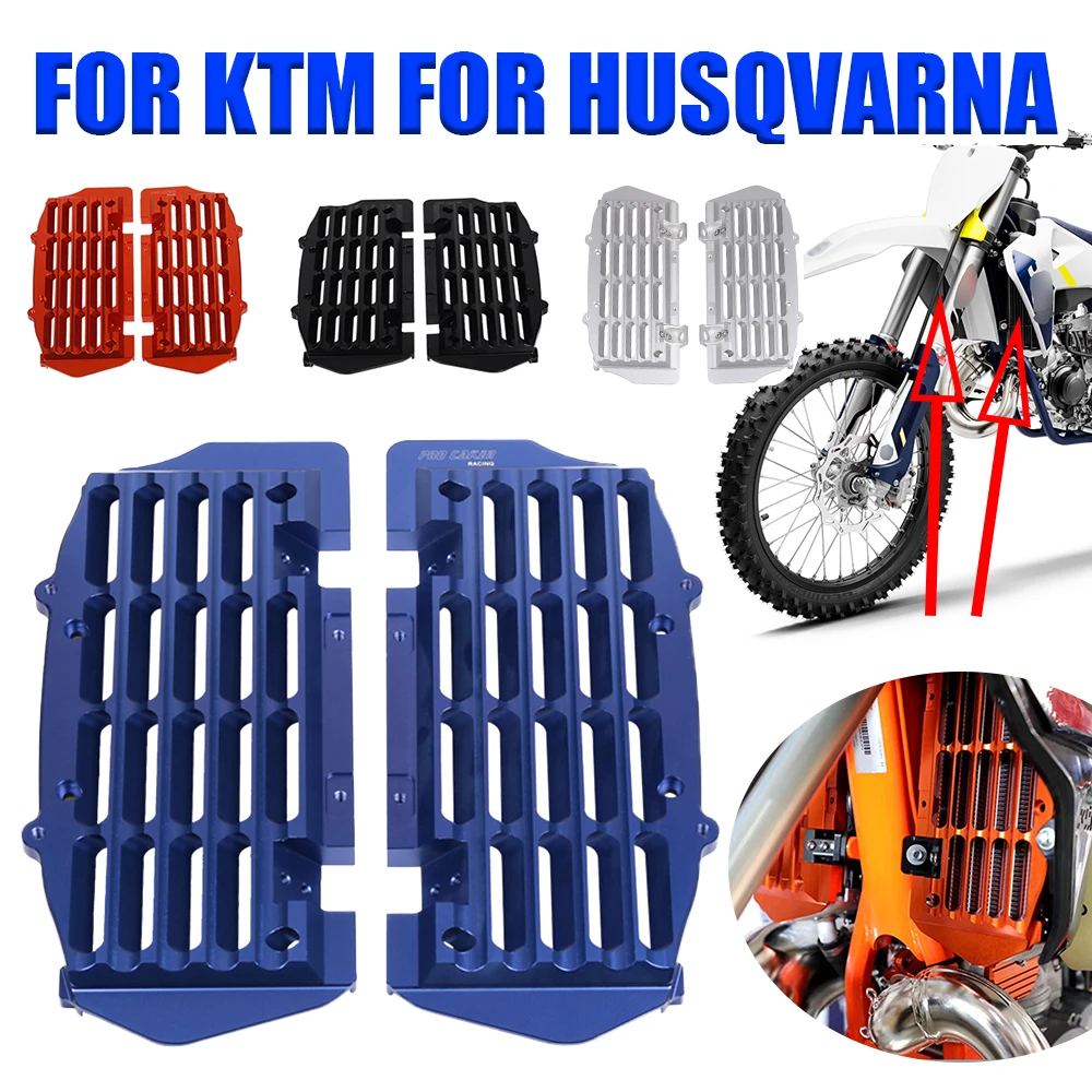 

For Husqvarna 125 150 250 350 450 TC TE TX FC FE FX 2017 - 2022 Motorcycle Accessories Radiator Grille Guard Grill Cover Mesh