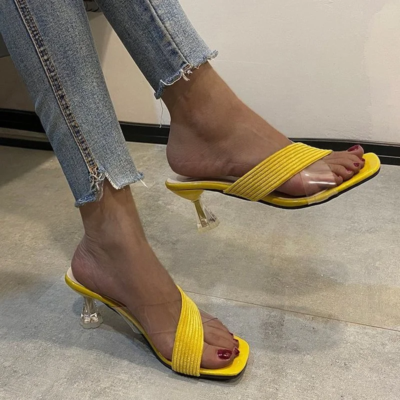 

Fine High Heels Sandals Footwear Cross-tied Ankle Strap Summer Sandals Shoes Women 2021 Female Sexy Sandalias De Mujer