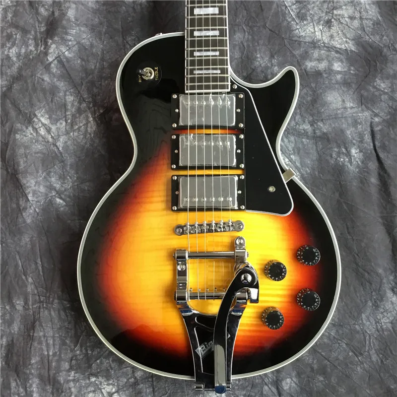 

Guitar electric guitar with vibrato mahogany guitar wood with pickup 3 in China free shipping