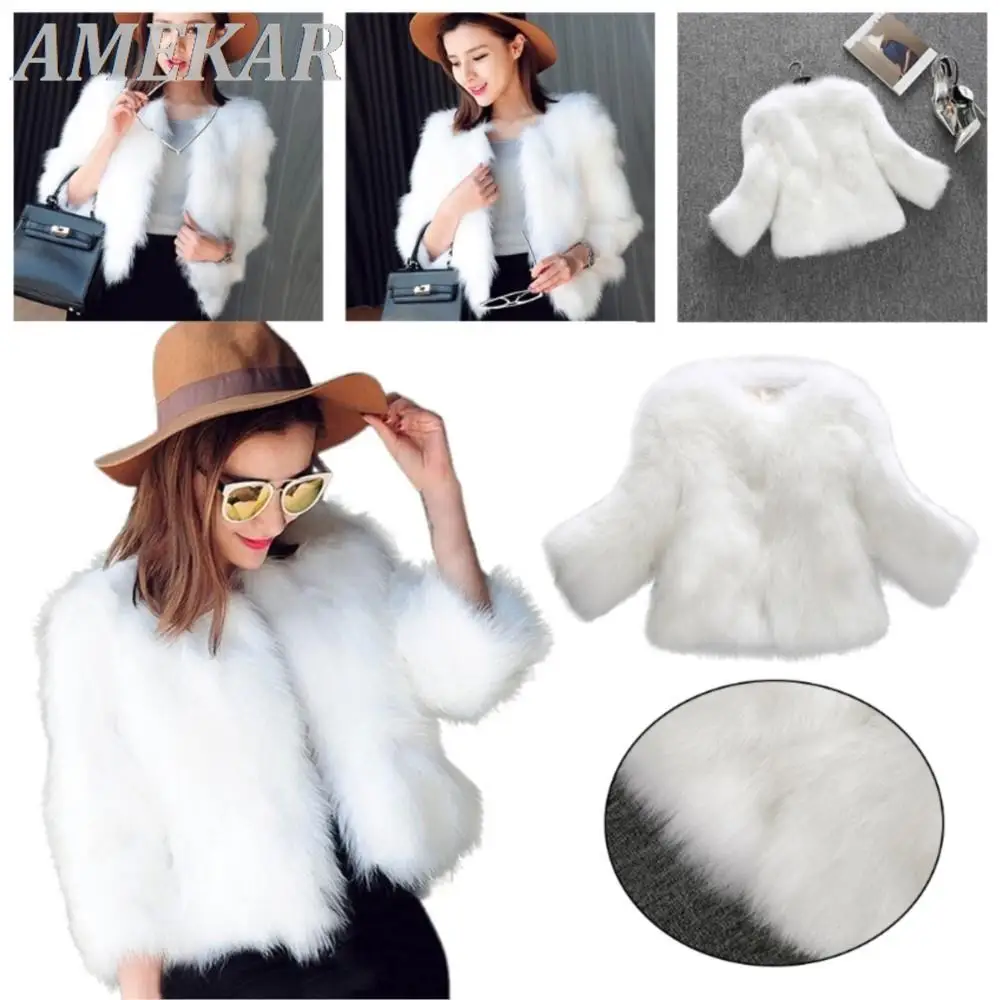 Women's Soft Real Fur Coat Jacket Winter Fluffy Waistcoat Outerwear Girl Lady Luxury Elegant Winter Warm Casual Solid Fur Coat