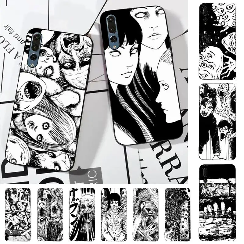 

Junji Ito Tees Japan anime Horror Comics cute Tomie Phone Case for Huawei P30 40 20 10 8 9 lite pro plus Psmart2019