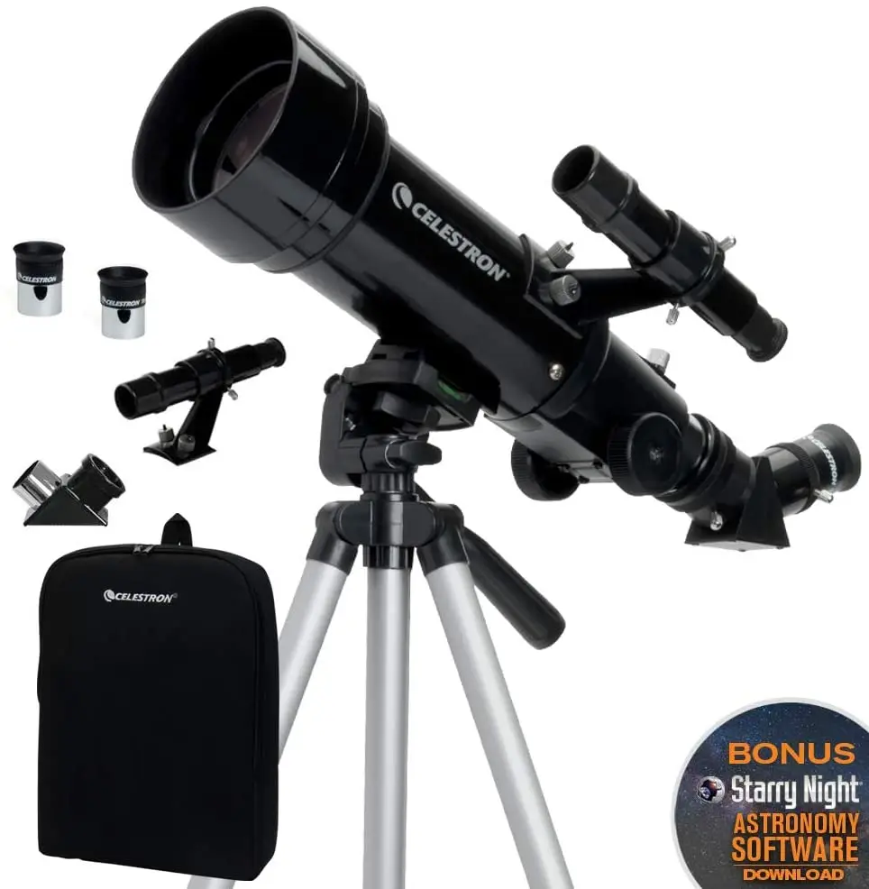 Дорожный прицел Celestron 21035 70 портативных рефракторных фотоэлементов с рюкзаком
