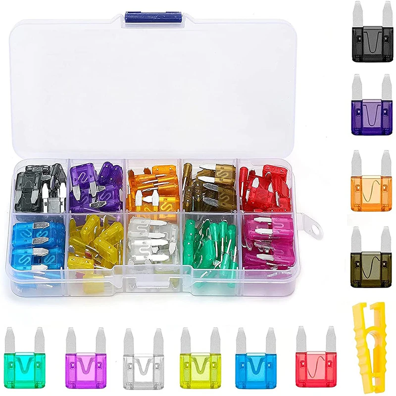 

60Pcs Profile Small Size Blade Car Fuse Assortment Set for Auto Car Truck5A 10A 15A 20A 25A 30A Fuse