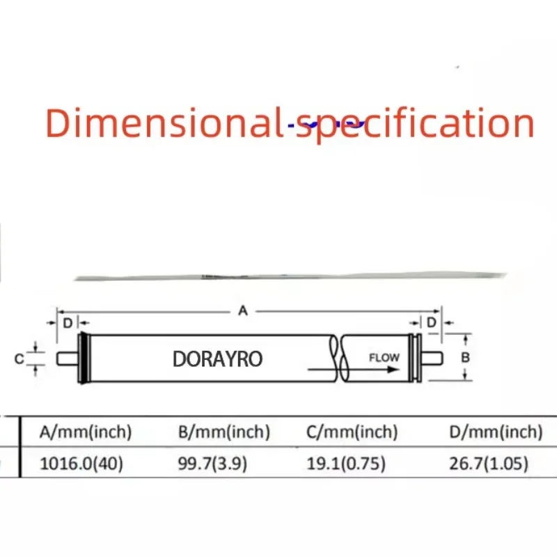 1 шт. Мембрана обратного осмоса 4040 RO ULP21-4040