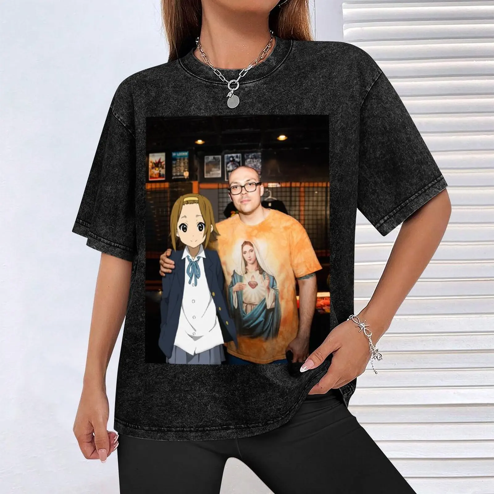 Rithony Sutano - K-On! футболка Ritsu Tainaka &amp Anthony Fantano хлопок