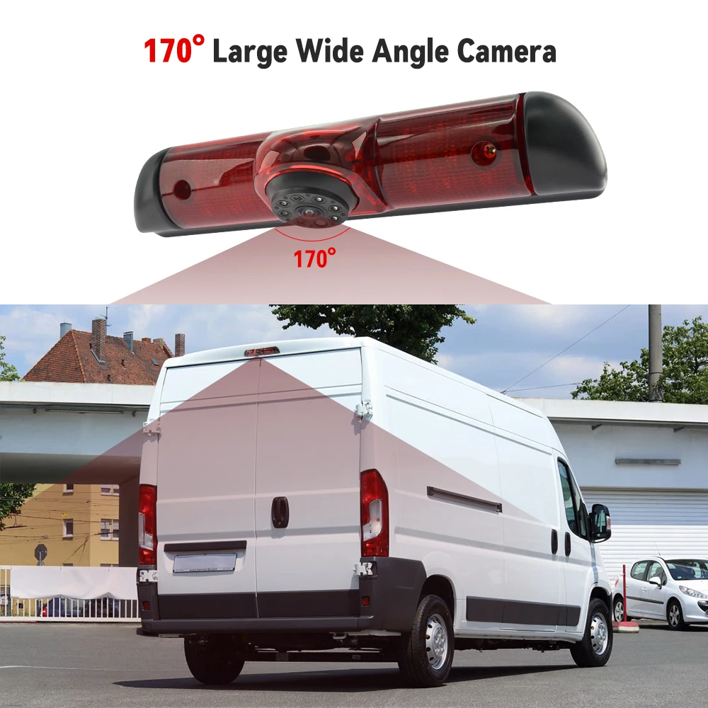 Фото MJDOUD °   Автомобильный стоп-сигнал AHD 1080P FIAT Ducato, камера заднего вида с 7-дюймовым монитором для CITROEN Jumper PEUGEOT Boxer 2006-2015 №5