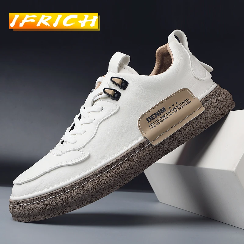 

New Arrival Young Casual Shoes For Boy Brand Fashion Leather Sneakers Men Good Quality Man Sport Casual Shoes Wearable Flat Shoe
