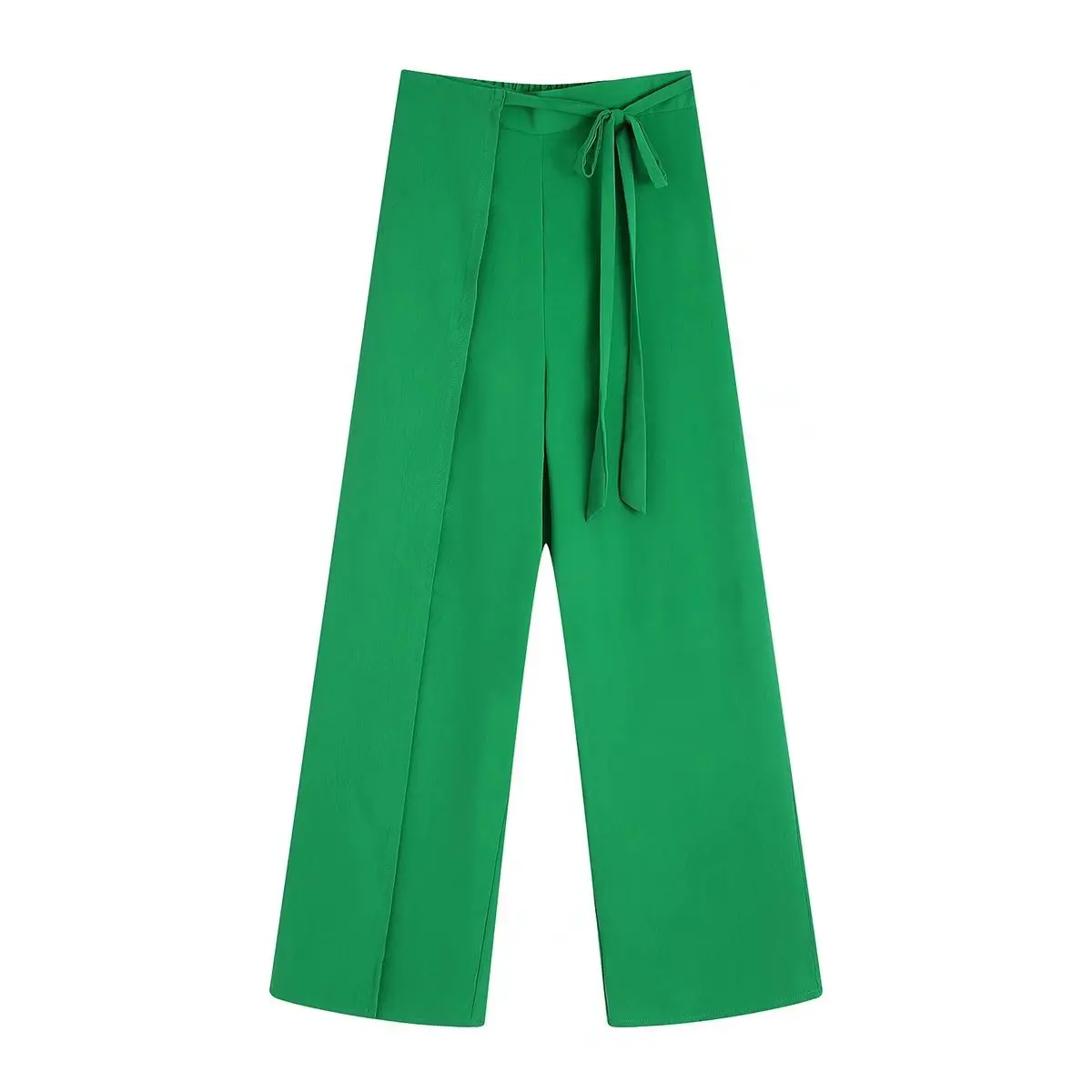 

Europe and the United States women's new commuter wind in spring and summer pure color of insect cage hanging trousers