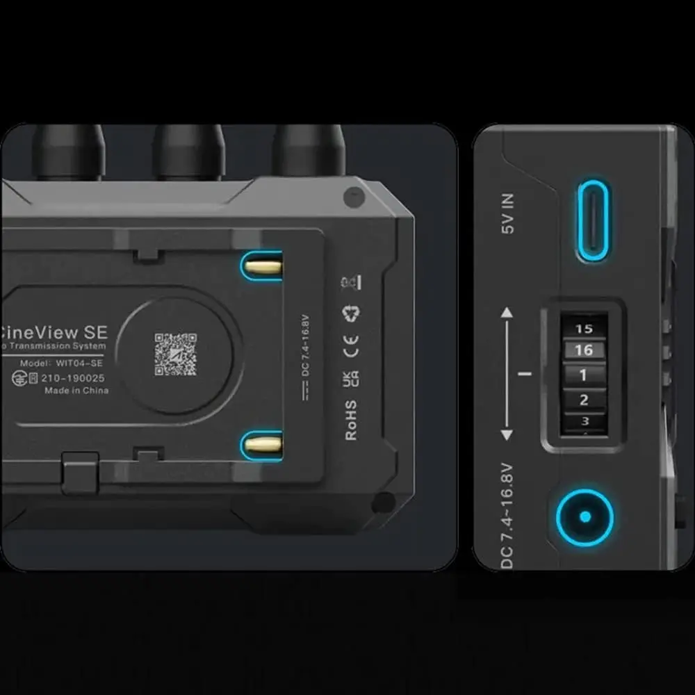 Видеоресивер Accsoon CineView WIT04-SE-RX двухдиапазонный SDI и беспроводной 1200 футов (350 м)