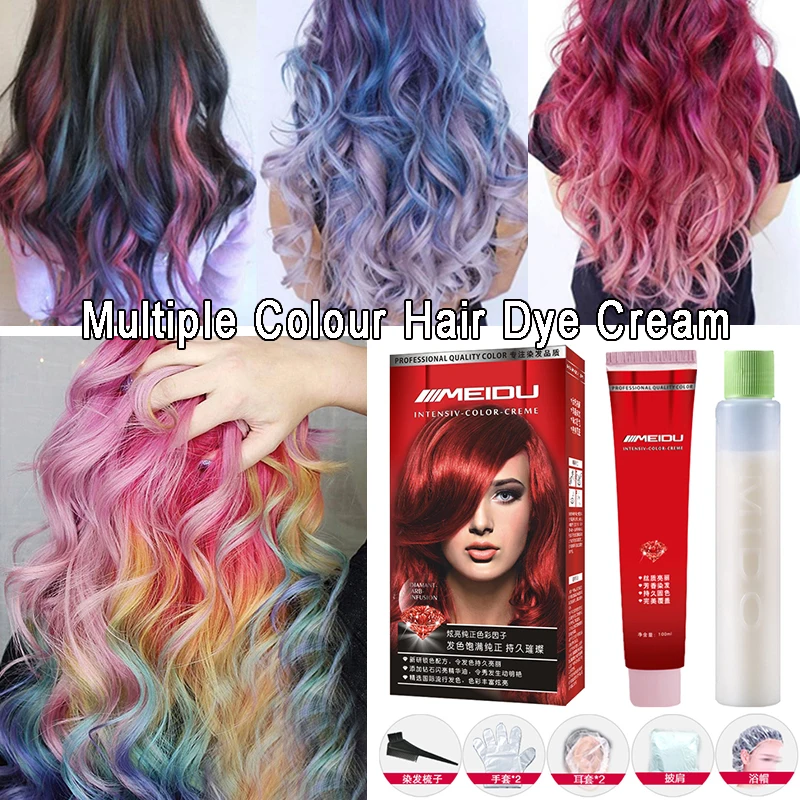 Dye Cream Natural Permanent Hair Dye With Peroxide Gream