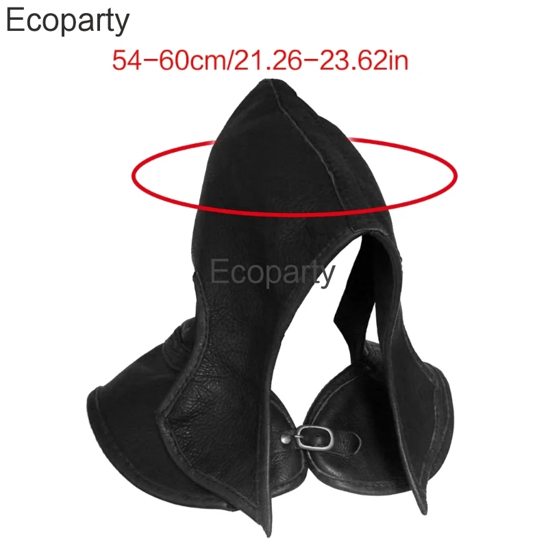 Шарф-капюшон из искусственной кожи для мужчин и женщин короткий винтажный