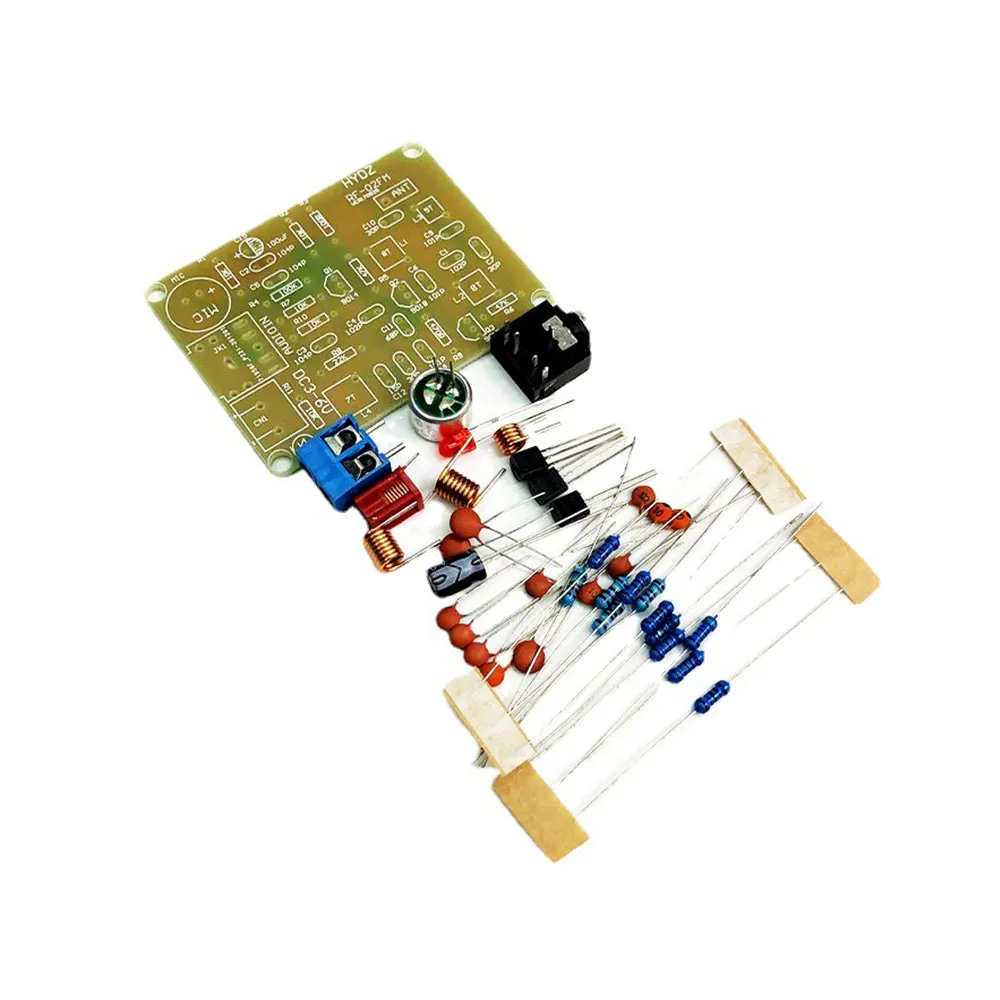 

Модуль беспроводного передатчика, 88-108 МГц, 3 в, 6 в, регулируемый электронный Частотный микрофон, стерео, плата радиоприемника