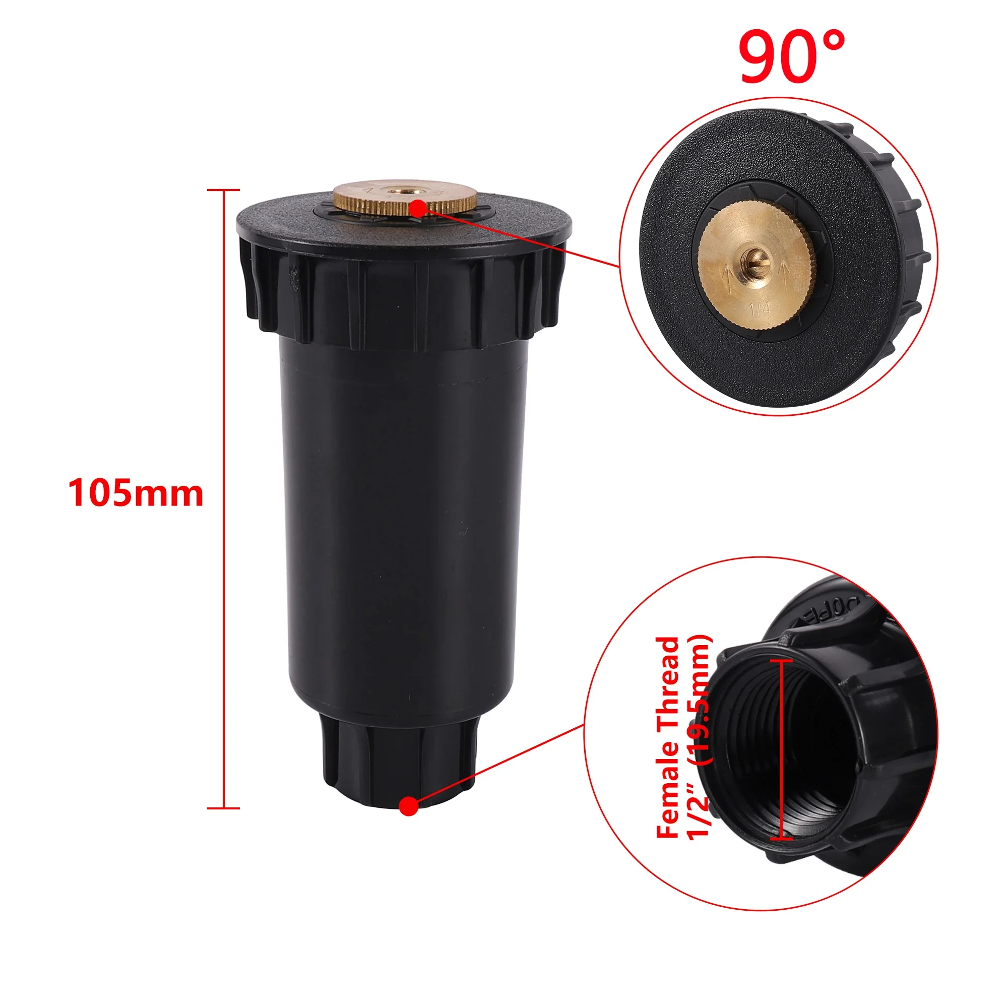 

Садовый дождеватель Adhere To Fly 1/2 дюйма 90/180/360 градусов