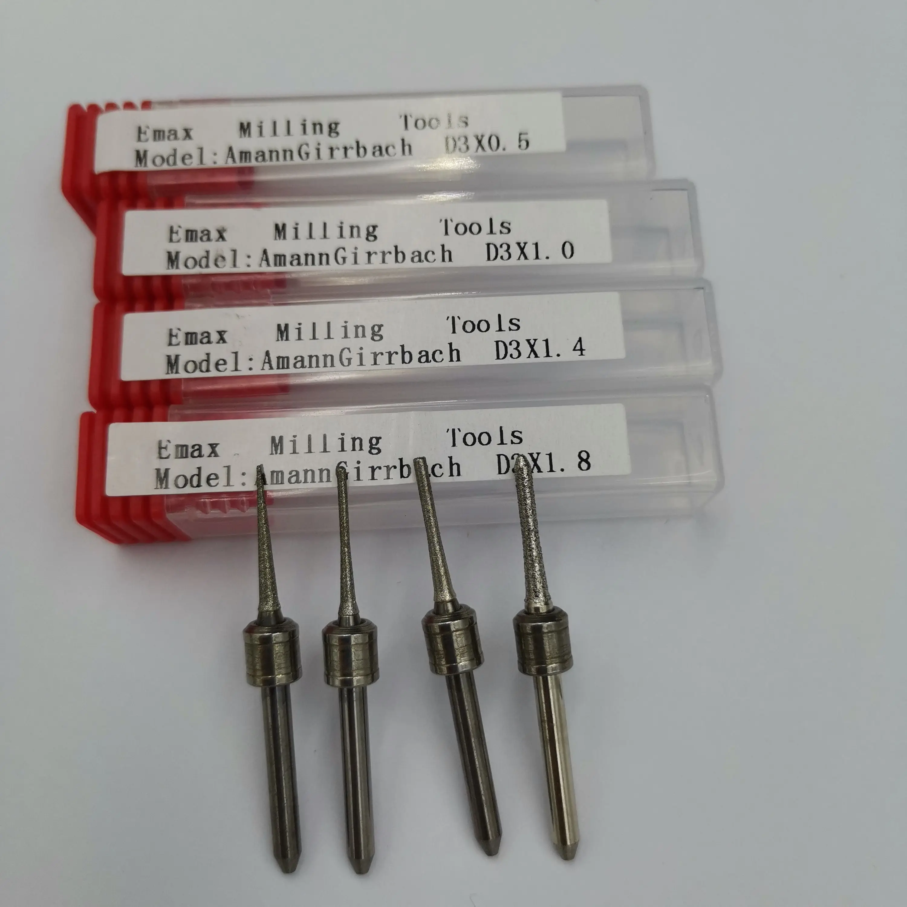 AMANN GIRRBACH  Ceramill Roto Motion 2 Germany Diamond DC Coating Milling Burs for Zirconia 0.3/0.4/0.6/1.0/2.5mm images - 6