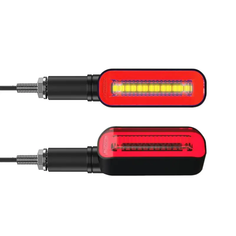 

2 шт. Универсальный светодиодный поворотник для мотоцикла 12 в водонепроницаемый Янтарный мигающий индикатор мигающий задний фонарь s лампа аксессуары