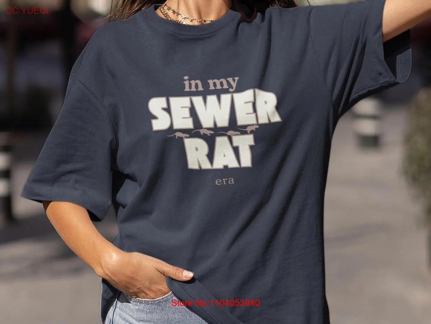In my Sewer Rat era T Shirt Unhinged funny rodenT ugly meme gag gifT weird long or short sleeves