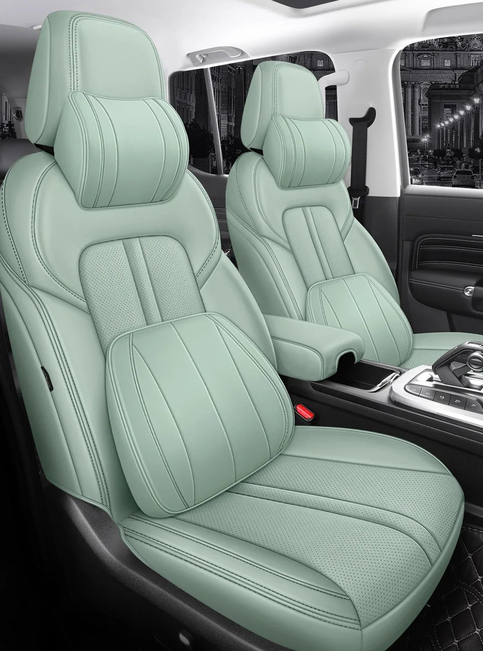 Funda de asiento de coche para Toyota Corolla 2022 Prius Chr Yaris Estima RAV4, cubierta completa con estilo, accesorios interiores de cuero genuino