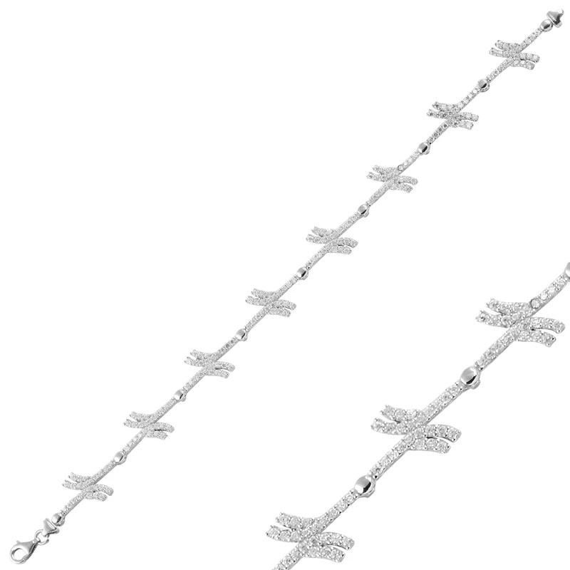 

Silver 925 Sterling Zircon Cubic Zirconia Bracelet