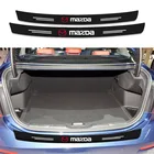 Защитная пластина для багажника автомобиля, защитные наклейки из углеродного волокна для MAZDA 2 3 6 ATENZA 3 BK BL 5 CR CW 6 II GH CX-7 ER MX-5 NC, автомобильные товары