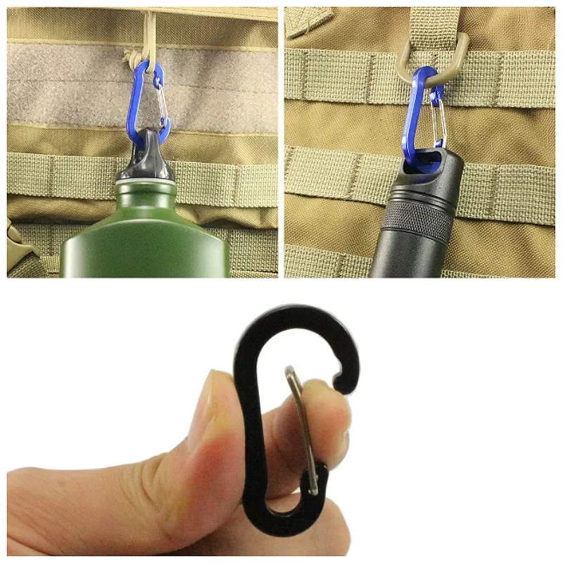 

Necessary Outdoor Activities Tools Aluminum Alloy Carabiner Outdoor Camping Climbing Snap Clip Lock 9 Color