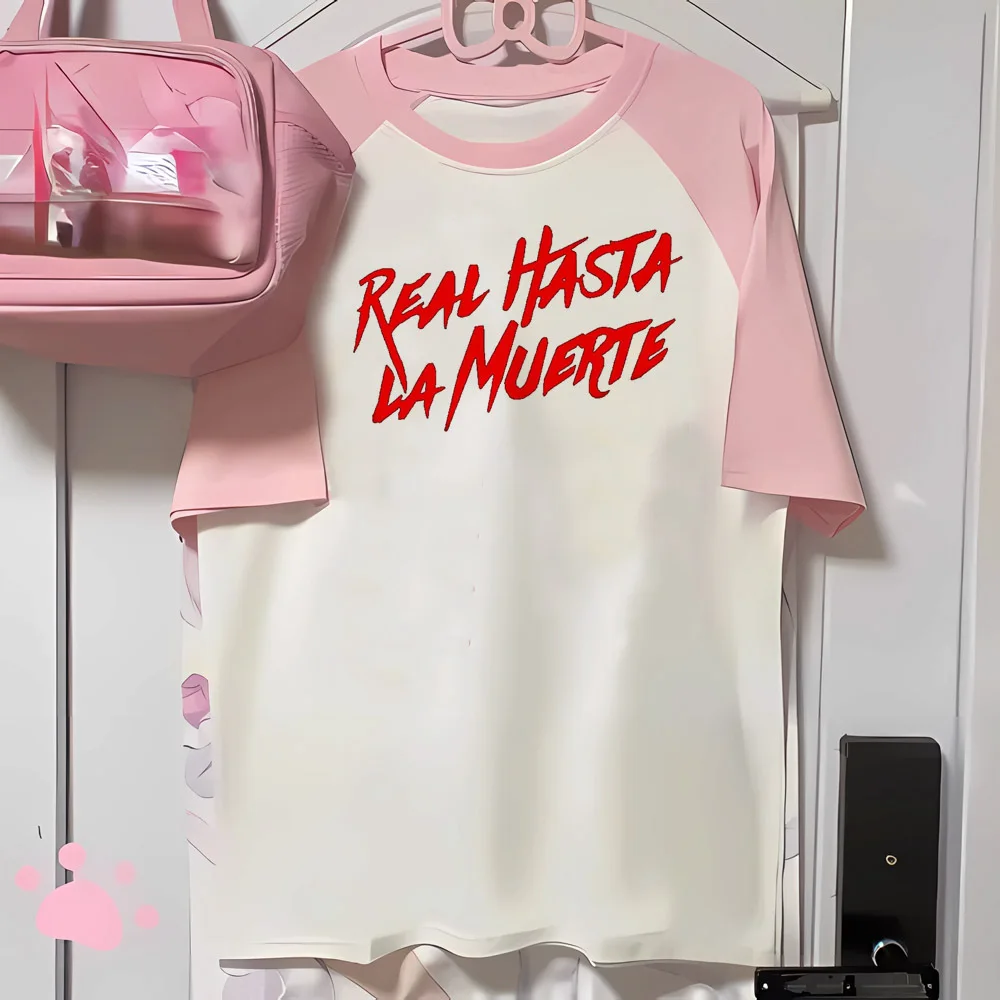 Футболки Anuel женский летний топ одежда в стиле аниме для девочек