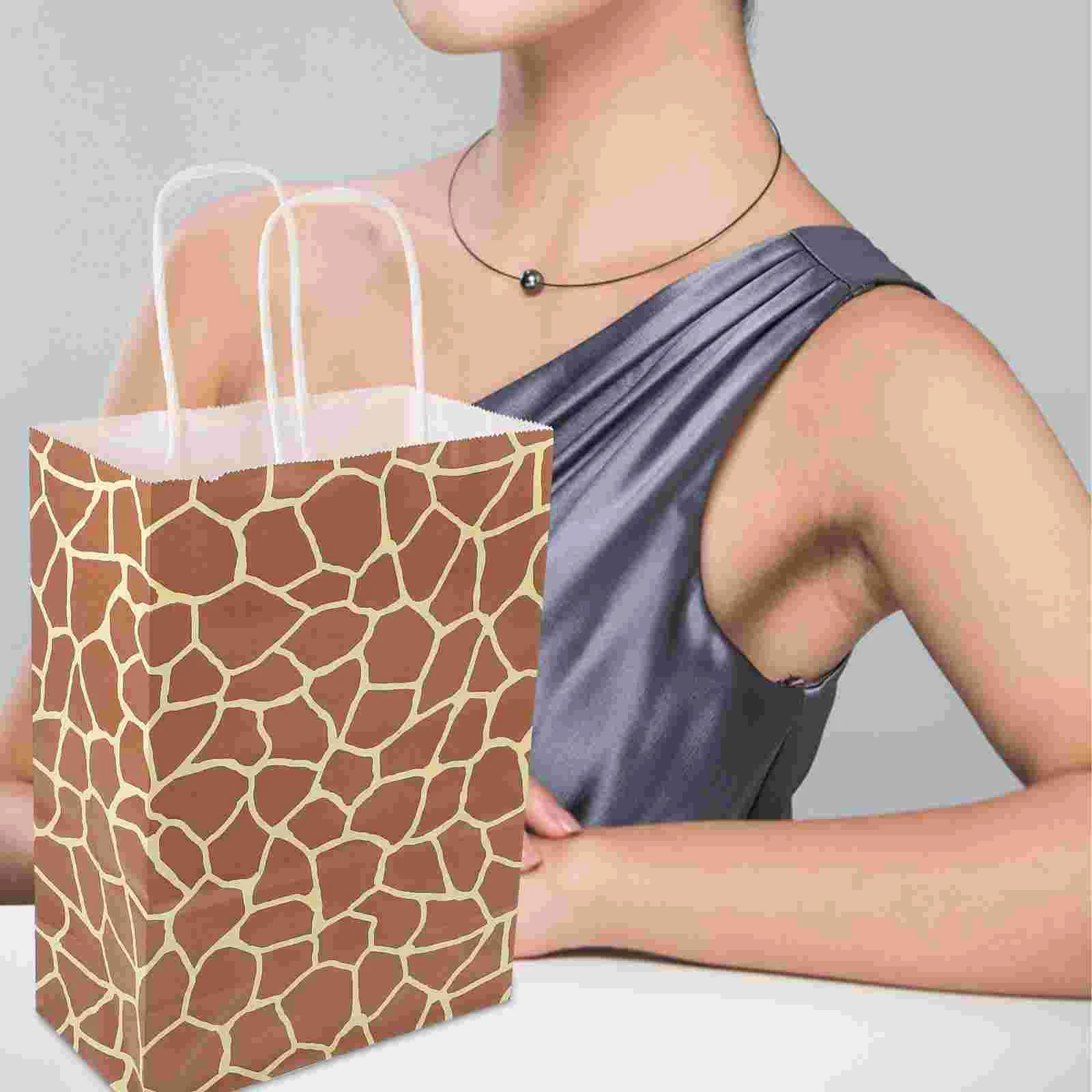 

10pcs Paper Shopping Bags Portable Gift Bags Gift Bag Jewelry Packaging Bags Gift Packing Bag Paper Handheld Pouches