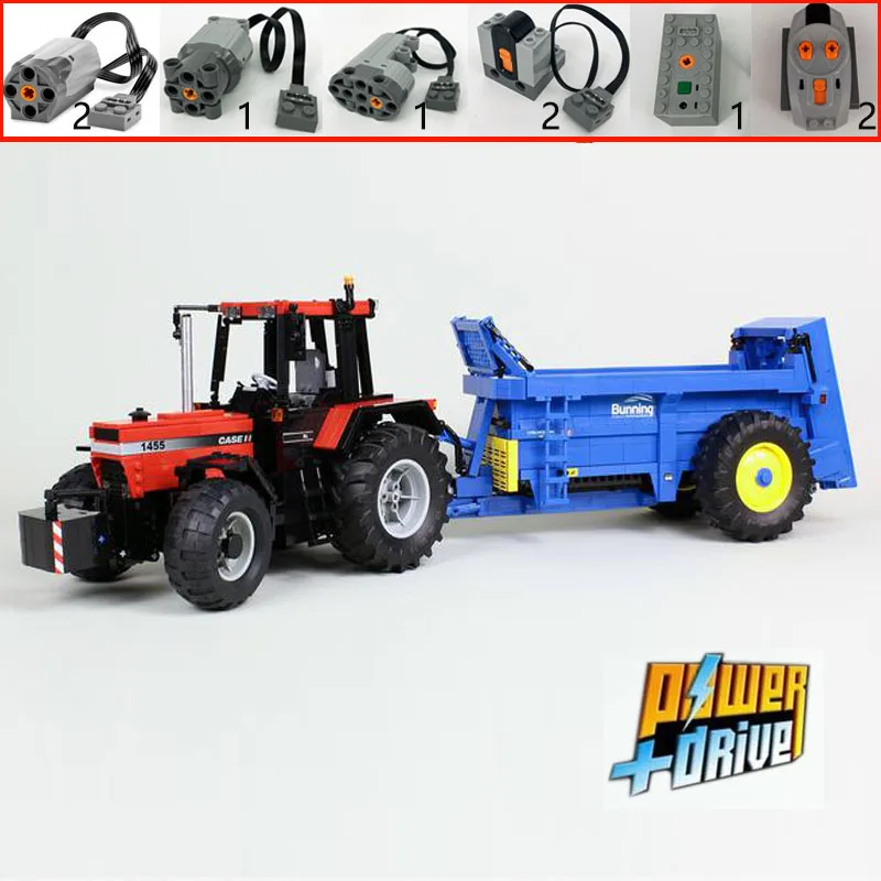 

NEW 1:17 scale model of farm Pottinger TOP 762C windrower tractor building block remote assembly toy model boy's birthday gift