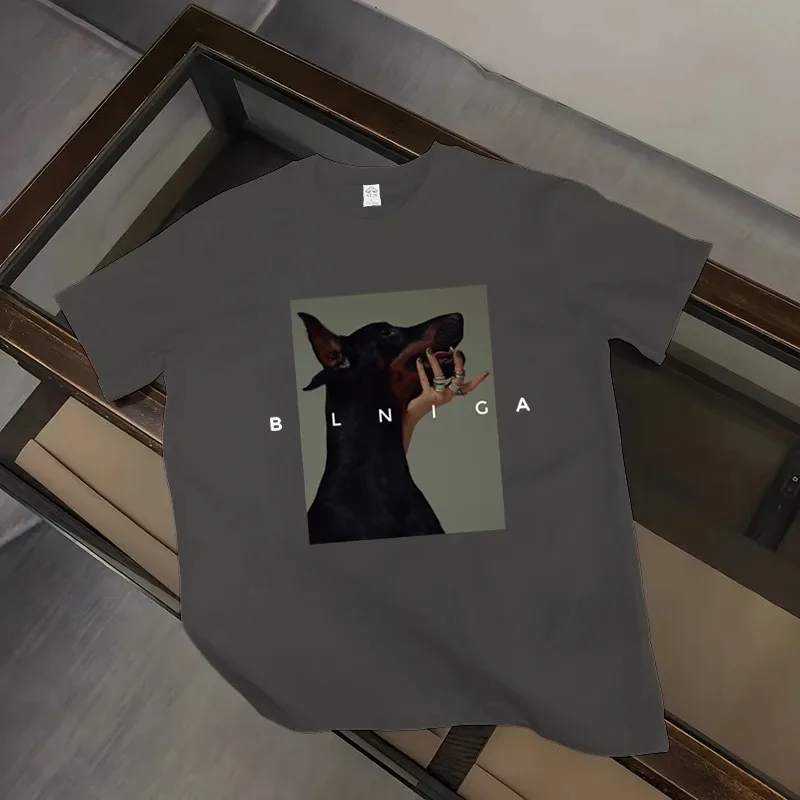 Футболка Мужская/женская с принтом хлопок Повседневная модная рубашка большие