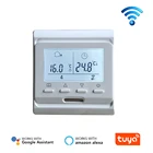 Лучшая цена M6.716 220 В цветной ЖК-экран программируемый регулятор температуры электрический подогрев пола комнатный термостат