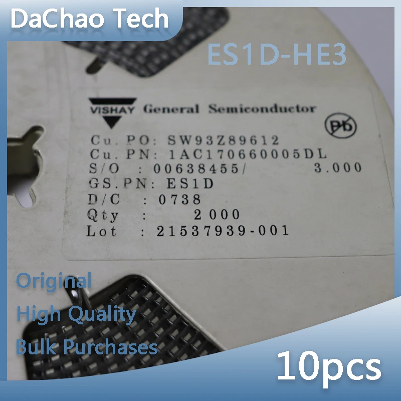 

10 шт ES1D-HE3 VISHAY Быстрый Диод SMA оригинальный новый