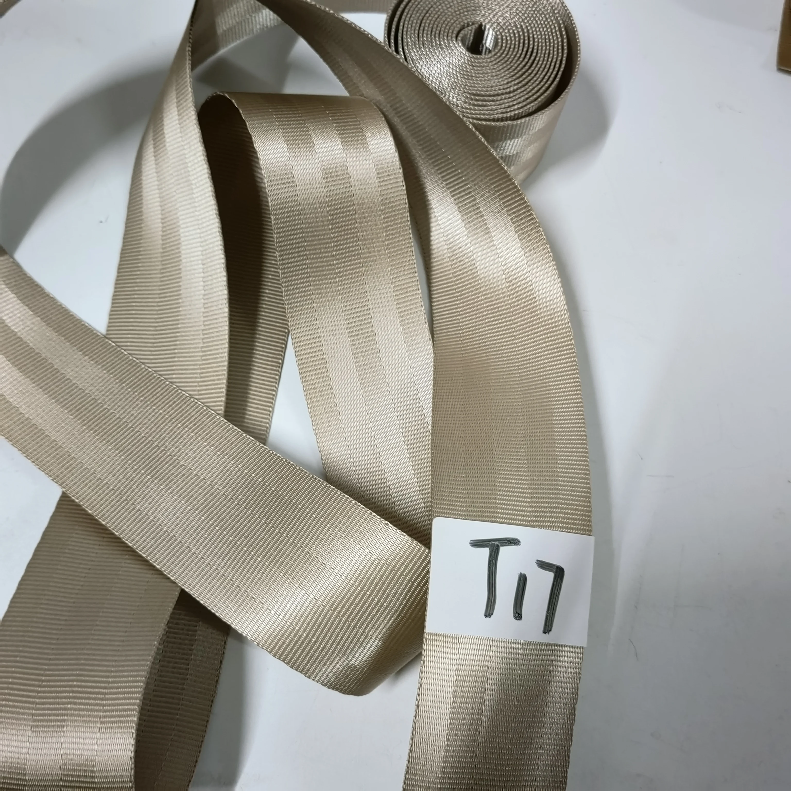 

JOORMOM утолщенная светло-бежевая (T17)3M-30M автомобильный ремень безопасности, лямка для индивидуальной модификации, лямка для ремня безопасности