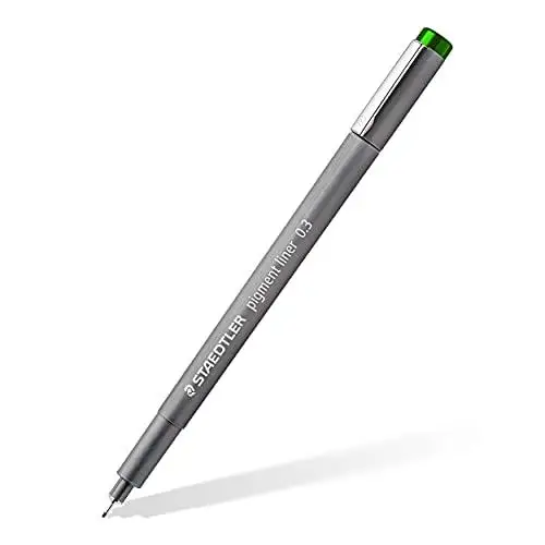 

Бренд: Staedtler 308 03-5, зеленый пигментный вкладыш 0,3 мм, Категория: игольчатая ручка