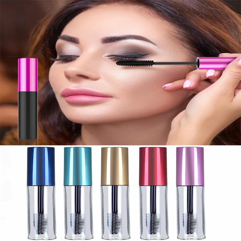 

5 Colors 10ml Empty Mascara Tube Wand Eyelash Cream Container Bottle Castor Oil Vials Women DIY Refillable Bottles Makeup Bottle